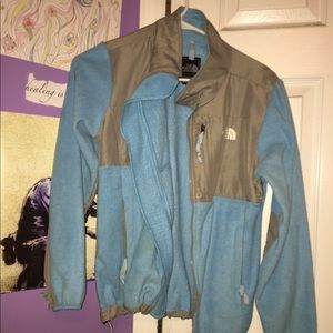 used blue north face jacket
